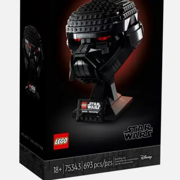 New Sealed Lego Star Wars Dark Trooper Helmet Retired & Collectible Set 75343 - Picture 2 of 10